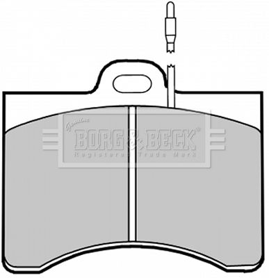 BBP1201 BORG & BECK Комплект тормозных колодок, дисковый тормоз