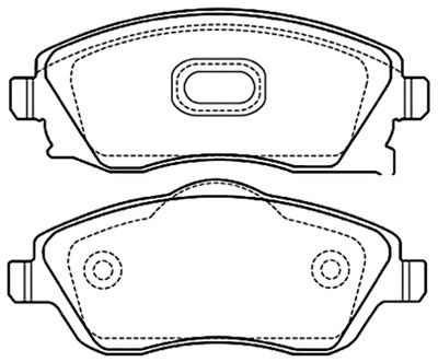 AKD0361 ASVA Комплект тормозных колодок, дисковый тормоз