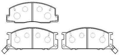 HP8519 HSB GOLD Комплект тормозных колодок, дисковый тормоз