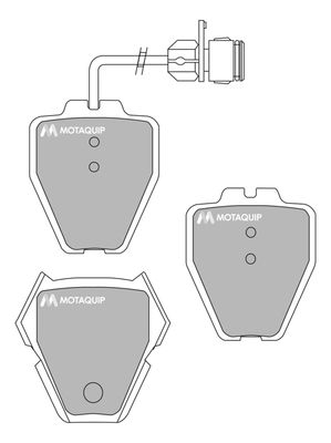 LVXL1017 MOTAQUIP Комплект тормозных колодок, дисковый тормоз