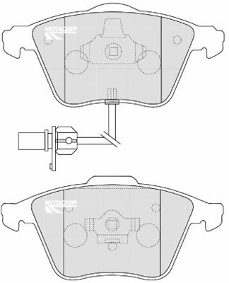 LVXL1165 MOTAQUIP Комплект тормозных колодок, дисковый тормоз