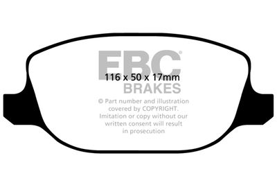 DP31425C EBC Brakes Комплект тормозных колодок, дисковый тормоз