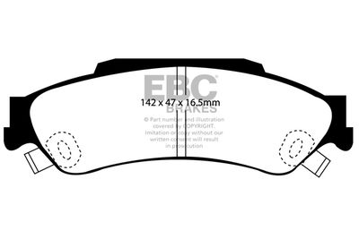 DP61602 EBC Brakes Комплект тормозных колодок, дисковый тормоз