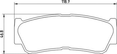 363710201672 MAGNETI MARELLI Комплект тормозных колодок, дисковый тормоз