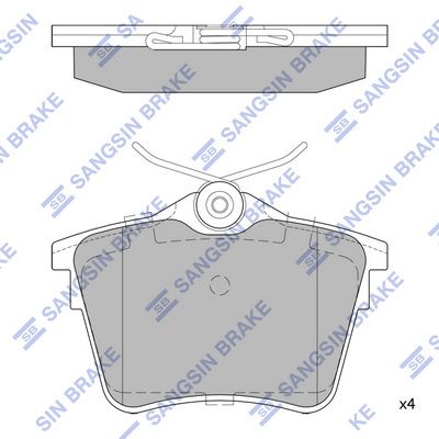 SP1897 Hi-Q Комплект тормозных колодок, дисковый тормоз