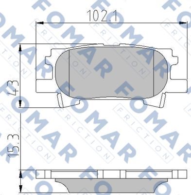 FO892781 FOMAR Friction Комплект тормозных колодок, дисковый тормоз