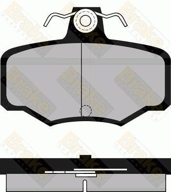 PA934 Brake ENGINEERING Комплект тормозных колодок, дисковый тормоз