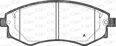 BPA031832 OPEN PARTS Комплект тормозных колодок, дисковый тормоз