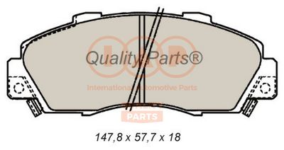 70406060 IAP QUALITY PARTS Комплект тормозных колодок, дисковый тормоз