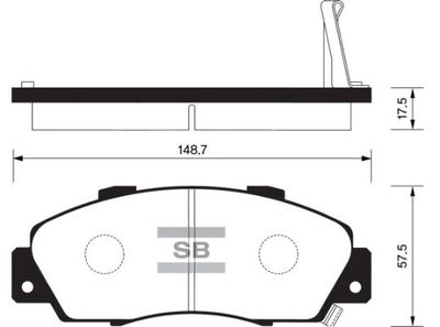 FBP1076F FI.BA Комплект тормозных колодок, дисковый тормоз