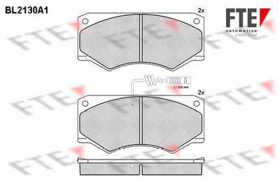 BL2130A1 FTE Комплект тормозных колодок, дисковый тормоз