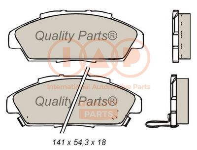 70406024 IAP QUALITY PARTS Комплект тормозных колодок, дисковый тормоз