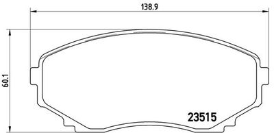 P49028 BREMBO Комплект тормозных колодок, дисковый тормоз