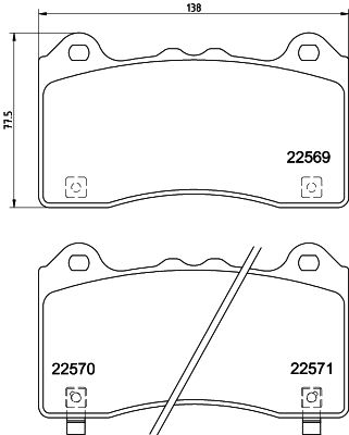 8DB355025831 HELLA PAGID Комплект тормозных колодок, дисковый тормоз