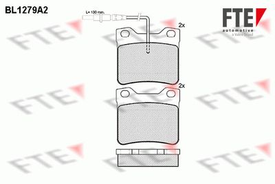 BL1279A2 FTE Комплект тормозных колодок, дисковый тормоз