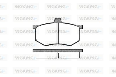 P143300 WOKING Комплект тормозных колодок, дисковый тормоз