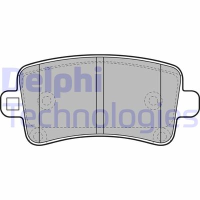 LP2084 DELPHI Комплект тормозных колодок, дисковый тормоз