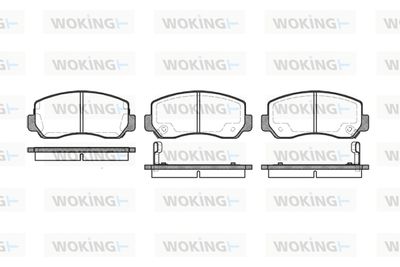 P409302 WOKING Комплект тормозных колодок, дисковый тормоз