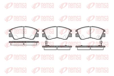 027502 REMSA Комплект тормозных колодок, дисковый тормоз