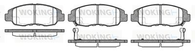 P224312 WOKING Комплект тормозных колодок, дисковый тормоз