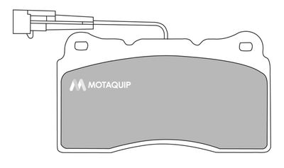 LVXL544 MOTAQUIP Комплект тормозных колодок, дисковый тормоз