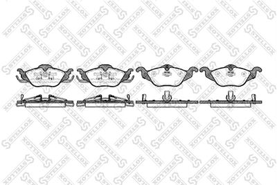 695002BSX STELLOX Комплект тормозных колодок, дисковый тормоз