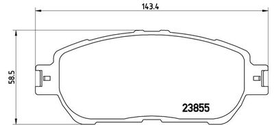 P83105 BREMBO Комплект тормозных колодок, дисковый тормоз