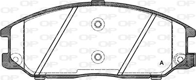 BPA077112 OPEN PARTS Комплект тормозных колодок, дисковый тормоз