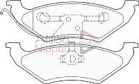 CBP0846 COMLINE Комплект тормозных колодок, дисковый тормоз