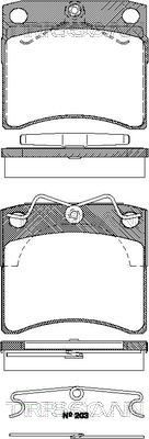 811029015 TRISCAN Комплект тормозных колодок, дисковый тормоз