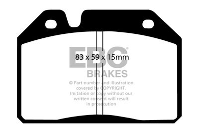 DP121 EBC Brakes Комплект тормозных колодок, дисковый тормоз