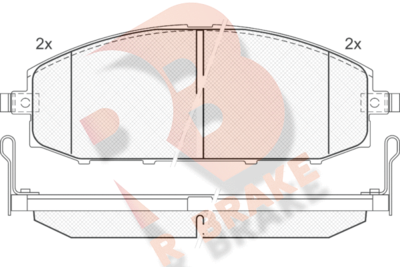 RB1448 R BRAKE Комплект тормозных колодок, дисковый тормоз