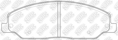 PN0614 NiBK Комплект тормозных колодок, дисковый тормоз