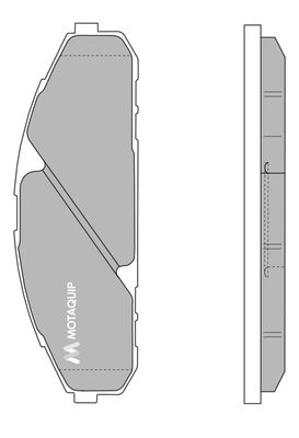 LVXL149 MOTAQUIP Комплект тормозных колодок, дисковый тормоз