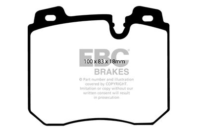 DP4886R EBC Brakes Комплект тормозных колодок, дисковый тормоз