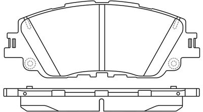 FP2076 FIT Комплект тормозных колодок, дисковый тормоз