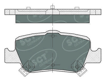 SP382PR SCT - MANNOL Комплект тормозных колодок, дисковый тормоз