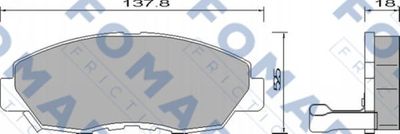 FO633881 FOMAR Friction Комплект тормозных колодок, дисковый тормоз