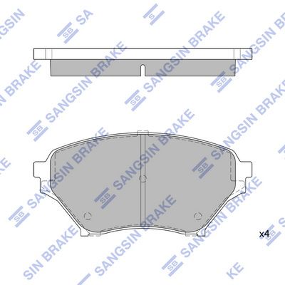 SP1524 Hi-Q Комплект тормозных колодок, дисковый тормоз