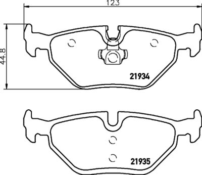 PCP1098 DON Комплект тормозных колодок, дисковый тормоз