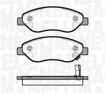 363916060618 MAGNETI MARELLI Комплект тормозных колодок, дисковый тормоз