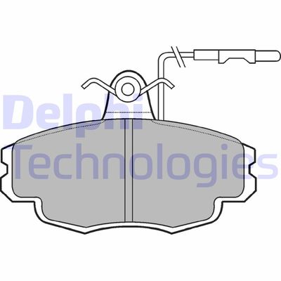 LP695 DELPHI Комплект тормозных колодок, дисковый тормоз