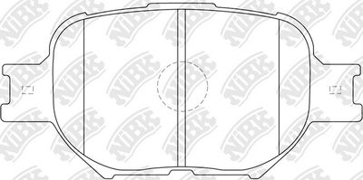 PN1430 NiBK Комплект тормозных колодок, дисковый тормоз