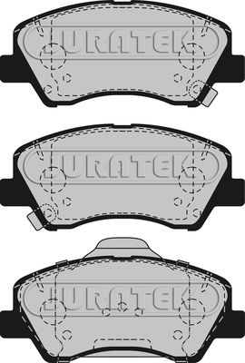 JCP8272 JURATEK Комплект тормозных колодок, дисковый тормоз