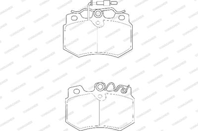 WBP20989A WAGNER Комплект тормозных колодок, дисковый тормоз