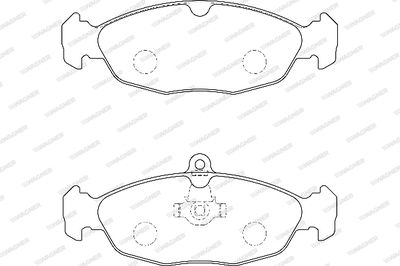 WBP20547B WAGNER Комплект тормозных колодок, дисковый тормоз
