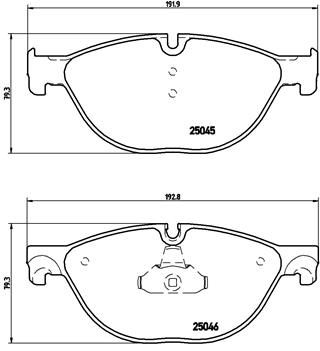 P06076 BREMBO Комплект тормозных колодок, дисковый тормоз