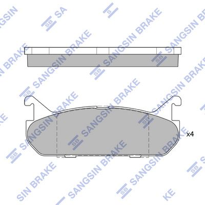 SP1526 Hi-Q Комплект тормозных колодок, дисковый тормоз