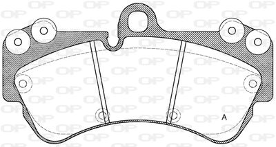 BPA099400 OPEN PARTS Комплект тормозных колодок, дисковый тормоз