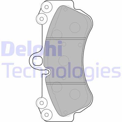 LP2057 DELPHI Комплект тормозных колодок, дисковый тормоз